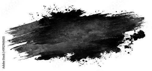 Decorative grungy brush stroke texture. grunge rough splat shapes dirty ink stains and abstract artistic background design.