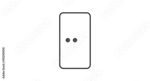 Simple black electrical light switch.