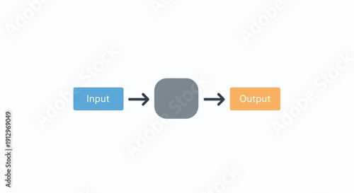 Simple data processing flow diagram.