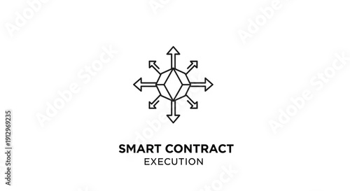 Smart contract execution process diagram.