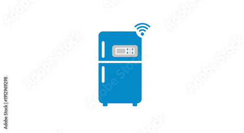 Smart Refrigerator with WiFi Connectivity.