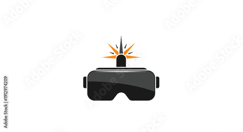Virtual Reality Glasses Headset Device.