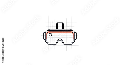 Virtual Reality Headset Device.