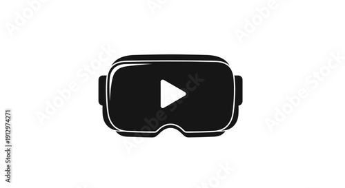 Virtual Reality Headset Device Icon.