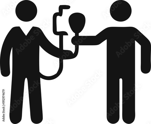 Medical Professional Using a Stethoscope to Check Another Persons Health