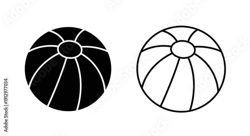 Black and white abstract circular design with radial lines and central dot Vector