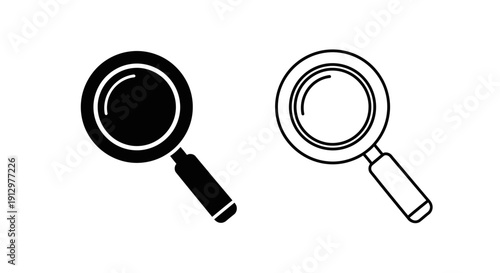 Magnifying glasses, search, investigation, detective, searching, finding, inspection, analysis Vector