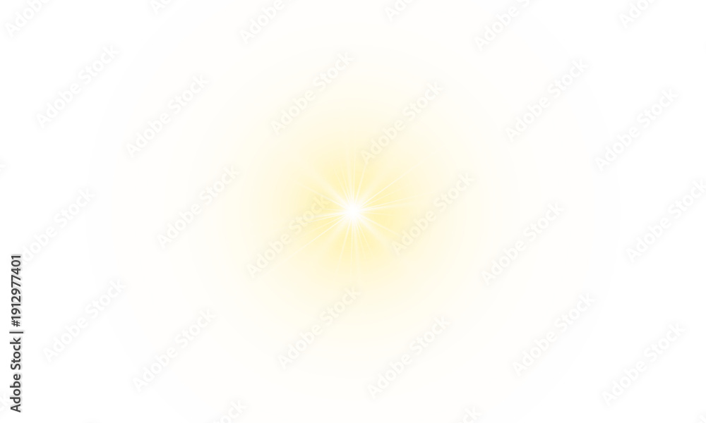 Obraz premium Golden Star Light Effect