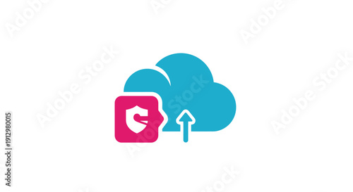 Cloud Computing Data Storage Symbol.