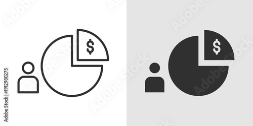 Business Equity Icon representing ownership, shareholder value, and company capital structure.