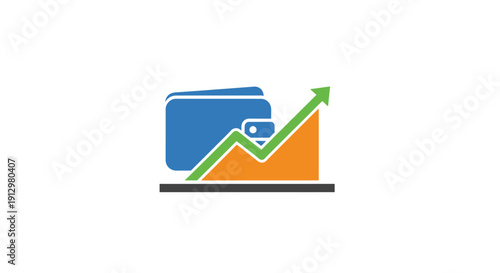 Business finance growth investment concept icon.