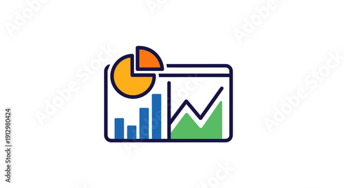 Business Graph Chart Data Analysis.