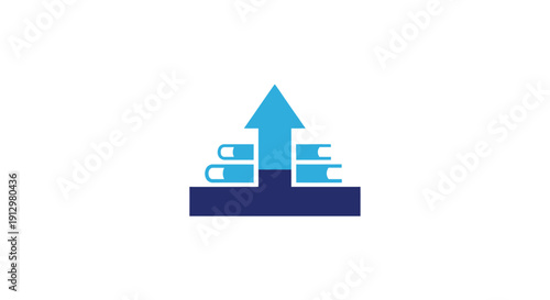 Business growth and success icon symbol.