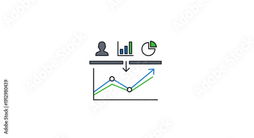 Business Growth Chart Analysis Graph.