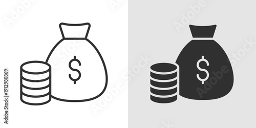 Business Investment Icon representing capital funding, strategic investment decisions, corporate growth, and financial expansion for companies and startups.