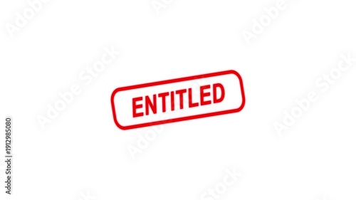 Entitled Text Stamp animation