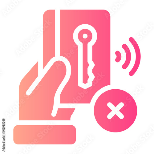 delete gradient icon