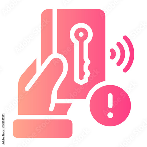 warning gradient icon