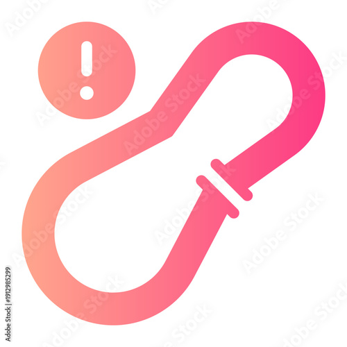 warning gradient icon