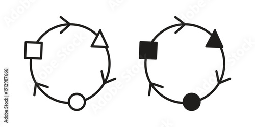 Adaptation icon symbol vector illustration on white background. Flat design.