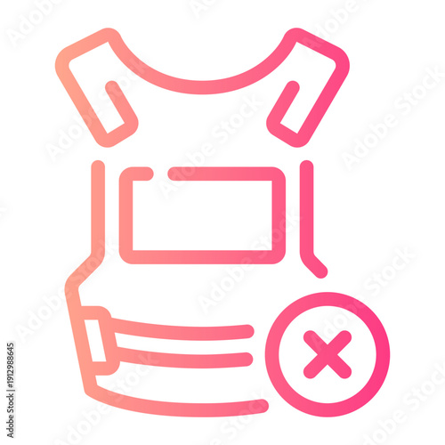 delete gradient icon