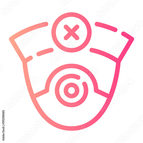 delete gradient icon