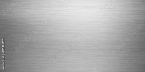 A polished industrial backdrop featuring a shiny brushed metal texture on a stainless steel plate with a silver metallic surface pattern and grey aluminum reflections for a sleek material wallpaper