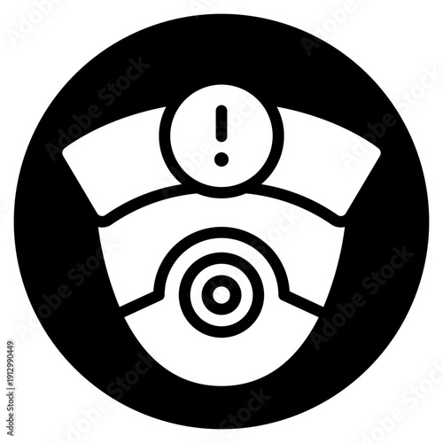 warning glyph icon