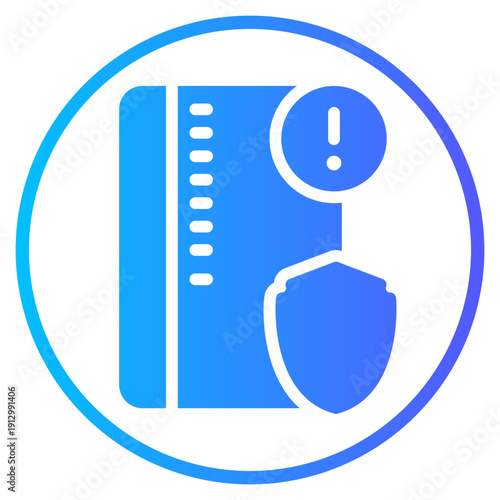 warning gradient icon