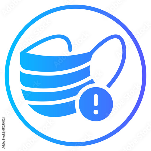 warning gradient icon