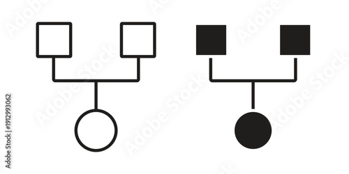 Code Fork icon symbol vector illustration on white background. Flat design.