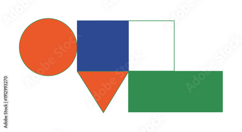 Geometric Shapes Circle Square Rectangle Triangle.