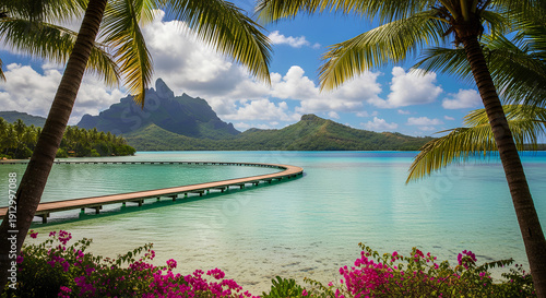 tropical paradise island