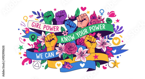 Girl Power Know Your Power We Can Achieve Our Dreams Together