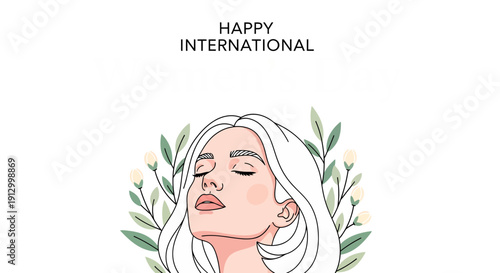 Serene woman surrounded by vibrant foliage, celebrating strength and beauty in a tranquil setting