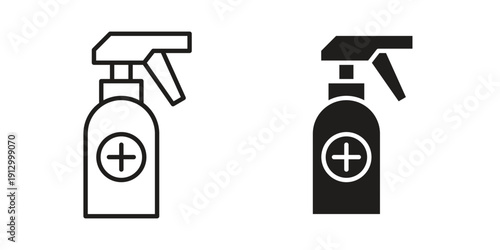 medical pump spray icon symbol vector illustration on white background. Flat design.