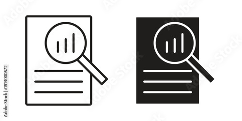 Overview icon symbol vector illustration on white background. Flat design.