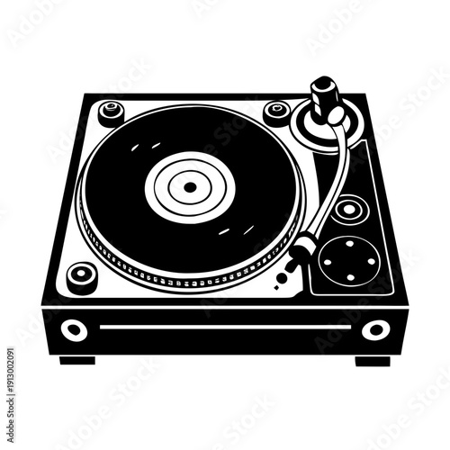 Turntable DJ equipment for music mixing and performance
