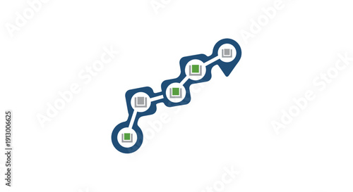 DNA strand molecular structure model.