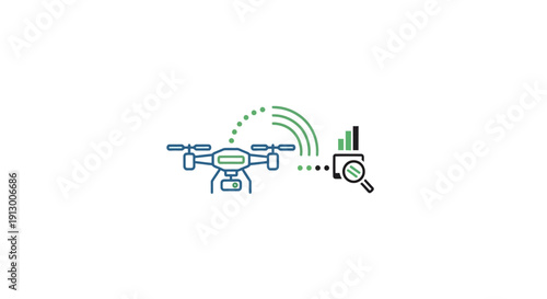 Drone with remote control device.