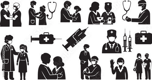 Medical Professionals and Patients in Various Healthcare Settings Daily