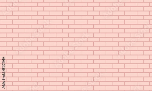 Seamless pink brick wall background texture with uniform pattern. Minimal brickwork backdrop ideal for construction concept, architecture design, wallpaper, and decorative surface mockups.