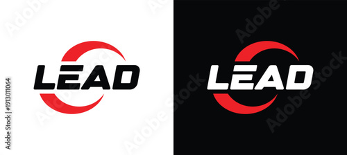 Letter LEAD vector wordmark logo typography.A sophisticated wordmark logo embodying elite leadership, representing prestige and exclusivity.