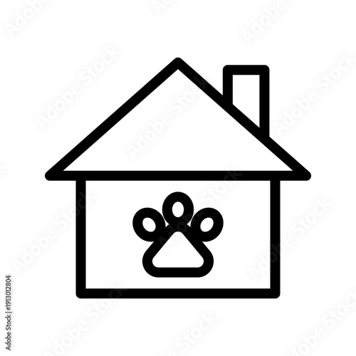 Adorable Pet House icon pack for animal shelter, home care and veterinary design