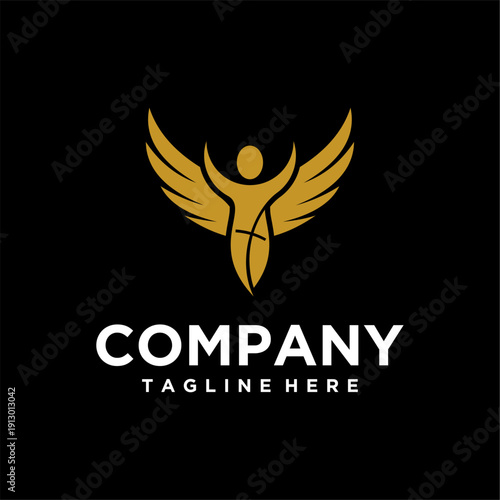 Church Logo Design with Cross, Dove, Holy Spirit Fire, and Hands