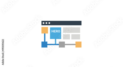 Flowchart diagram with head label.