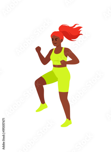 woman doing step aerobics, stepper platform workout, cardio fitness training, female endurance exercise, home gym routine, healthy active lifestyle, aerobic workout session, sporty woman exercising, w