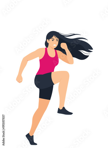 woman doing step aerobics, stepper platform workout, cardio fitness training, female endurance exercise, home gym routine, healthy active lifestyle, aerobic workout session, sporty woman exercising, w