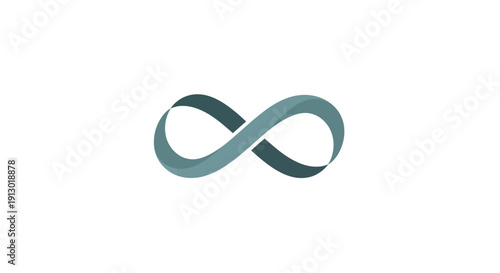 Infinity symbol in blue colors.