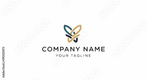 Colorful Butterfly Logo Design Template.